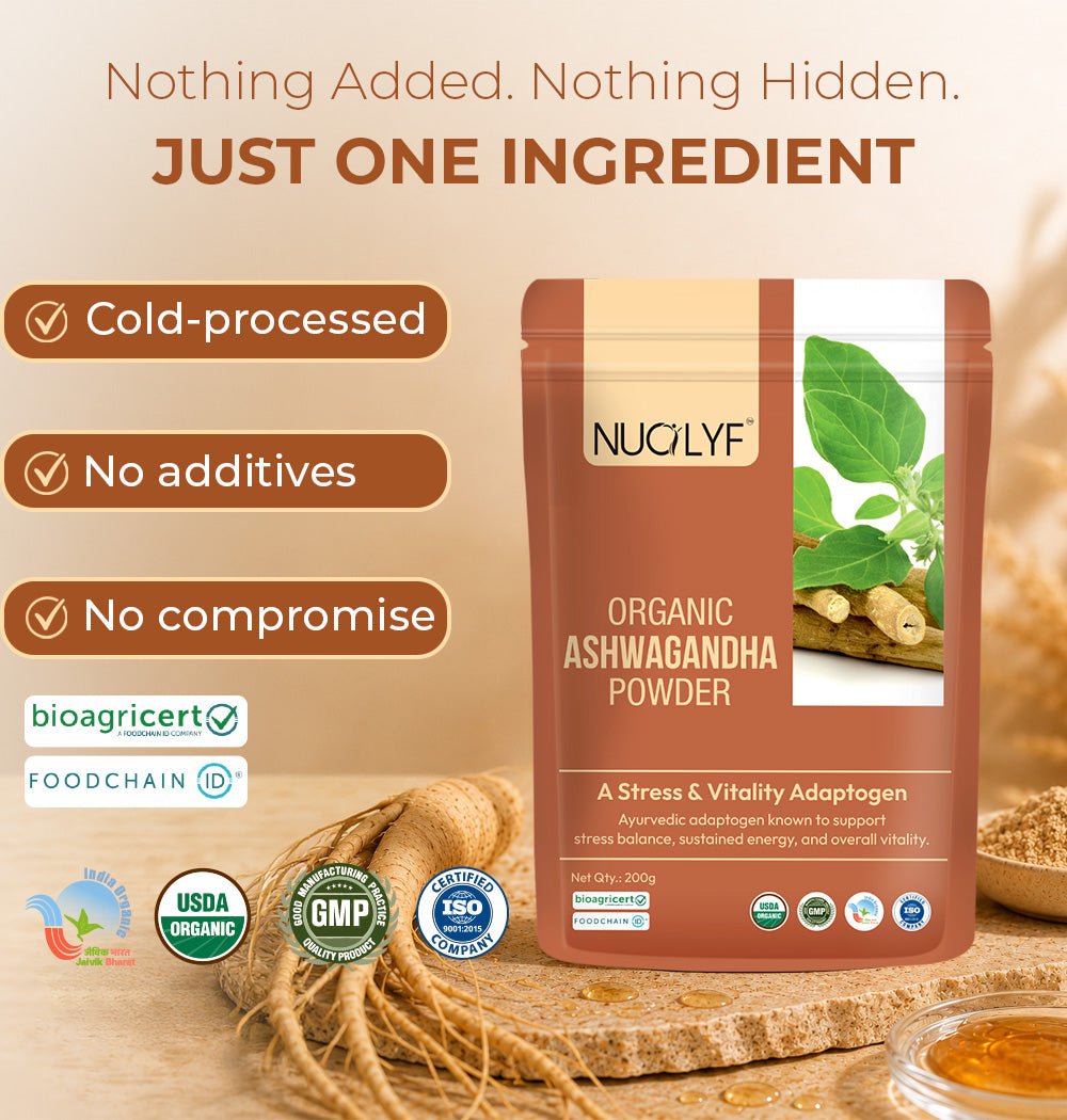 Organic Ashwagandha Powder - Nuolyf