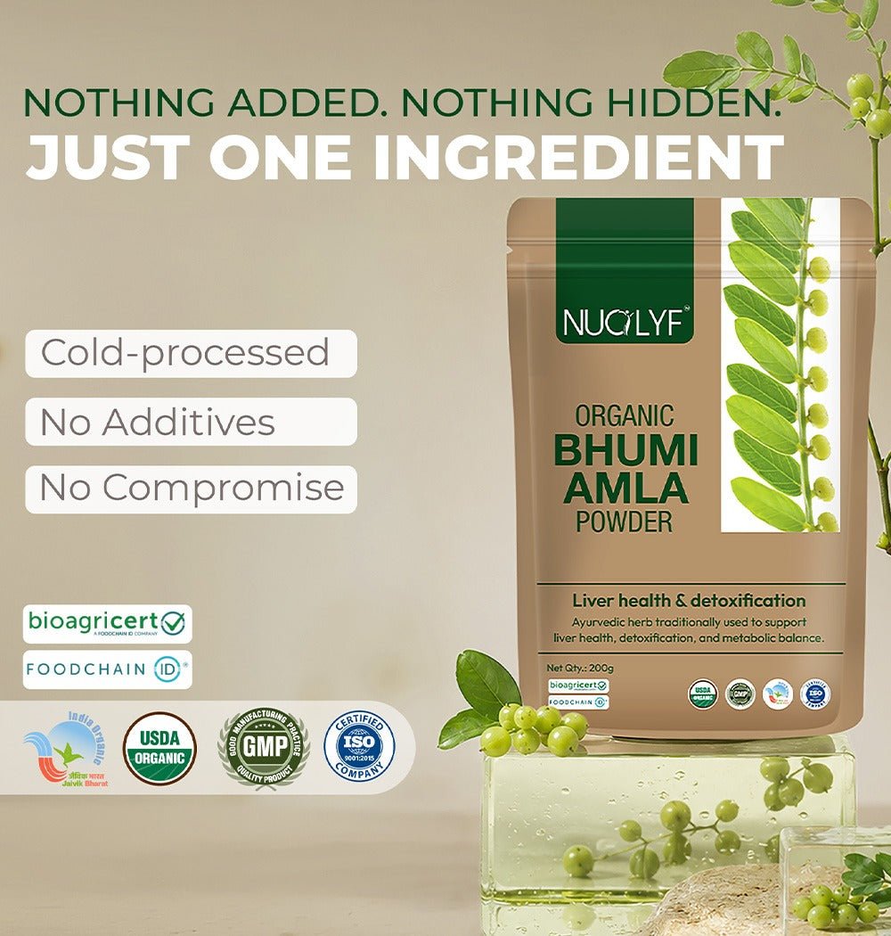 Organic Bhumi Amla Powder - Nuolyf